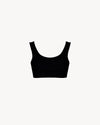 The Tank Crop Cotton Black
