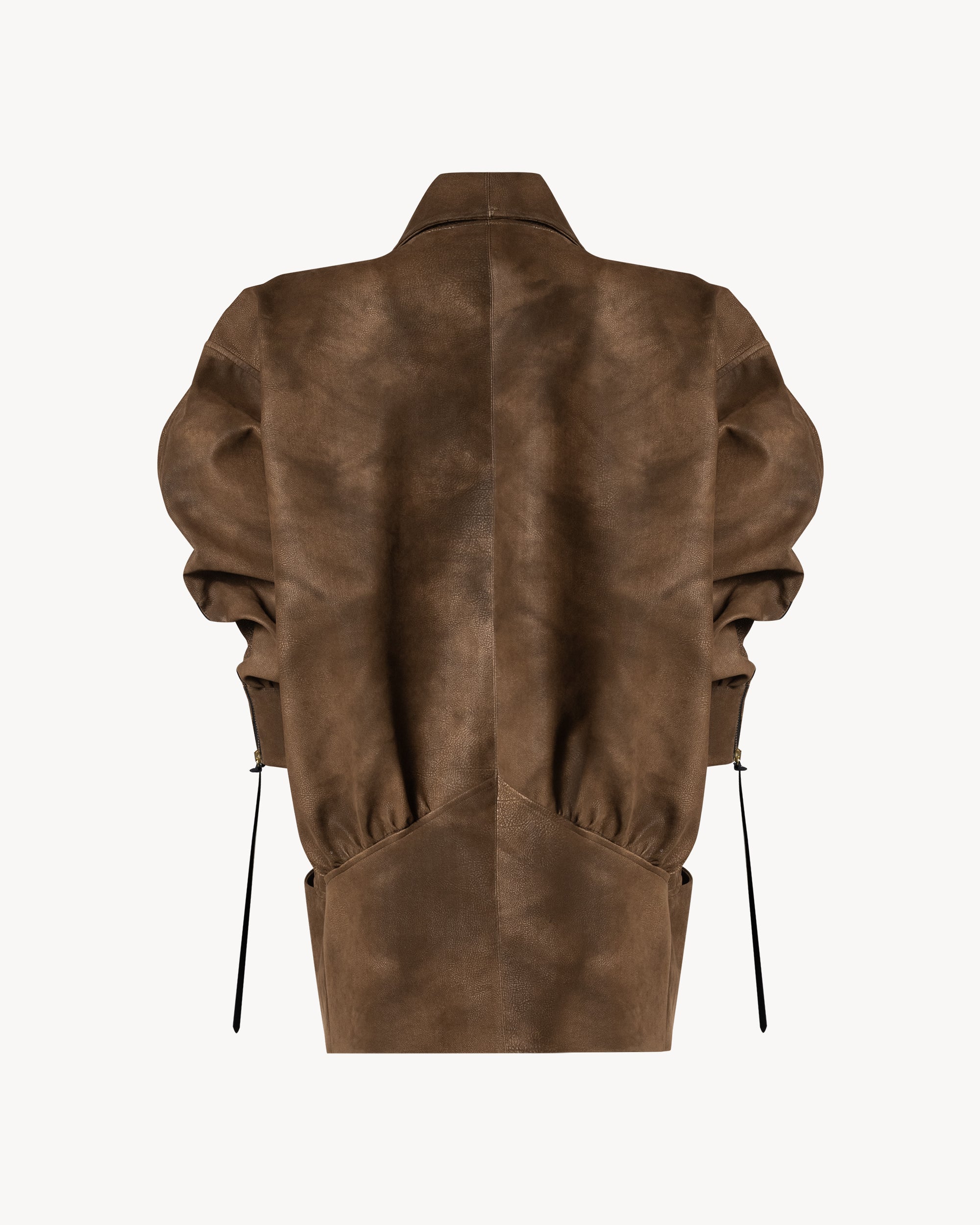 The Virgo Brown Washed Leather