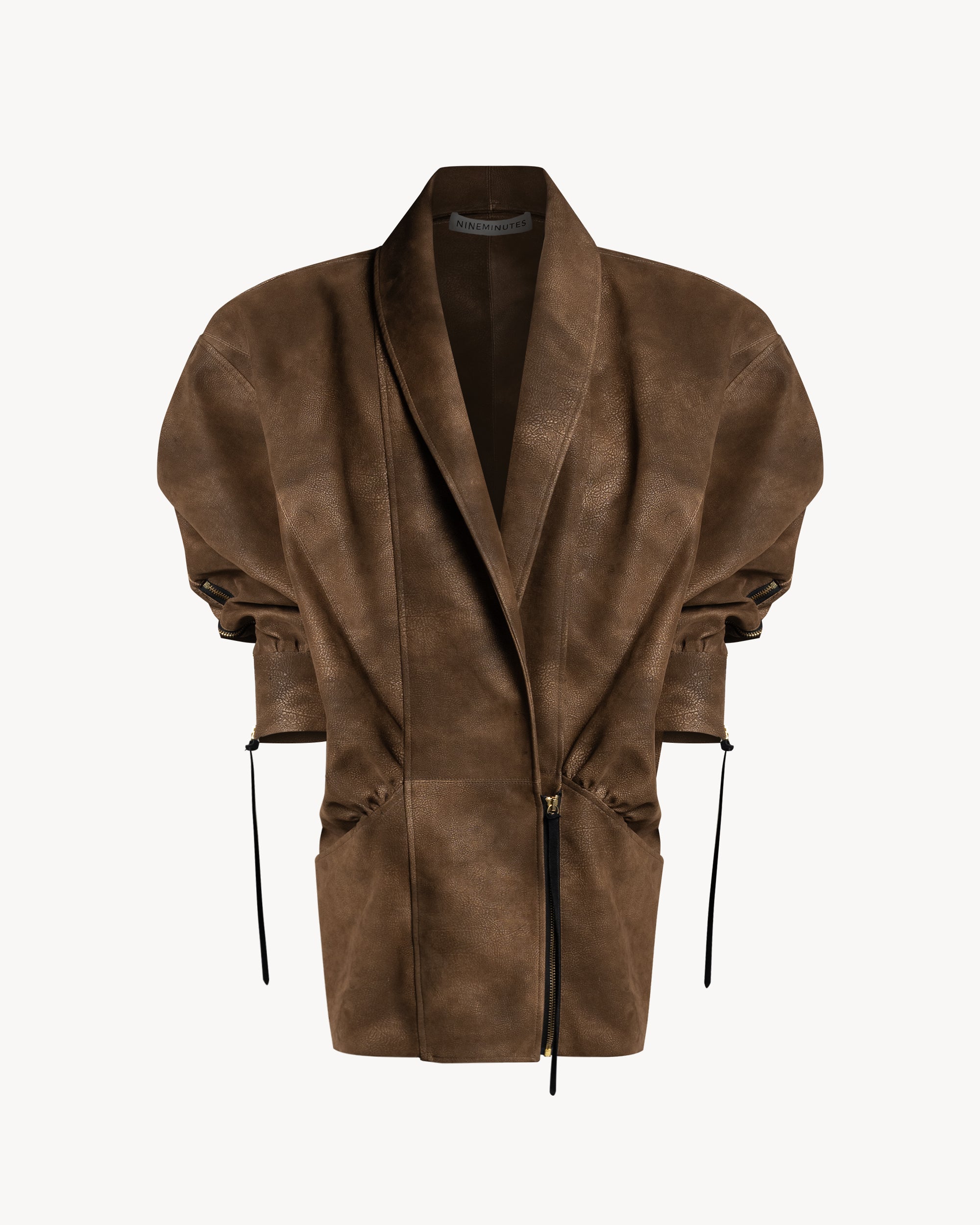 The Virgo Brown Washed Leather