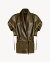 The Virgo Olive Brushed Leather