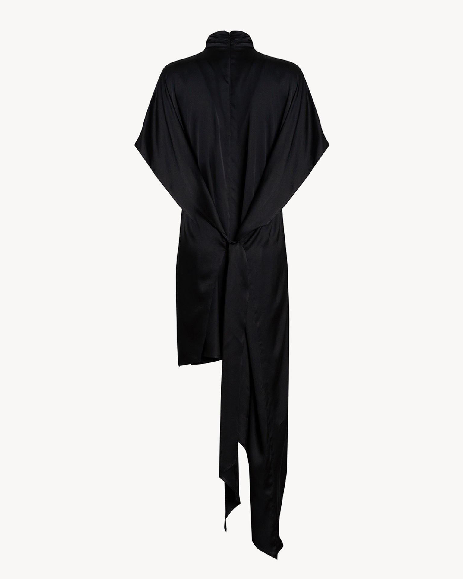 The Amber Dress Satin Black
