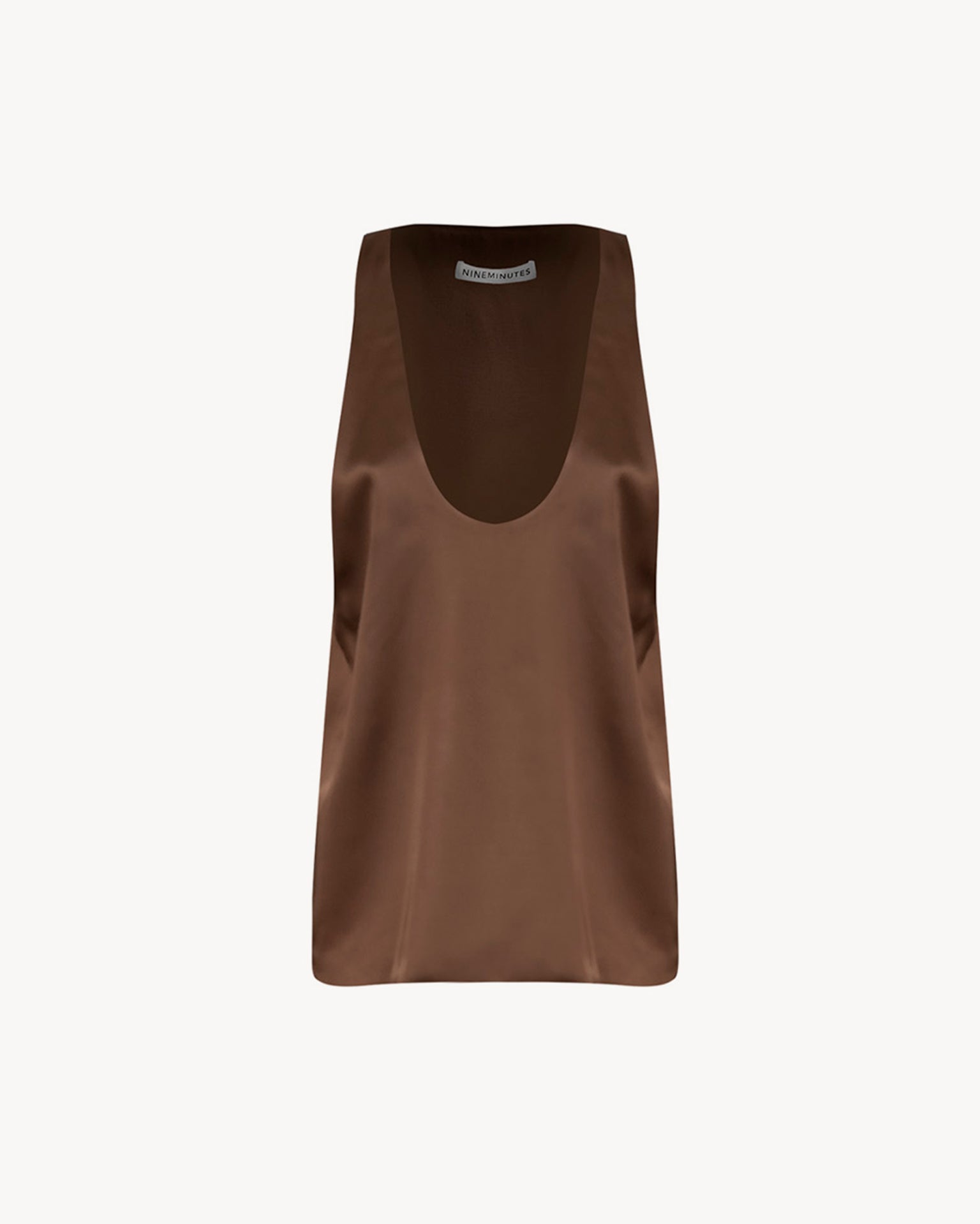The Anja Top Satin Kaki