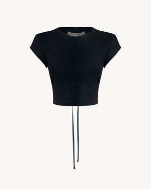 The Bibi Top Crochet Black