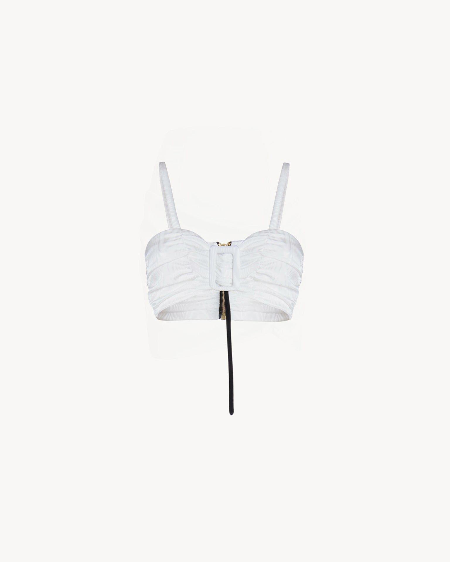 The Bra Silk White Moirè