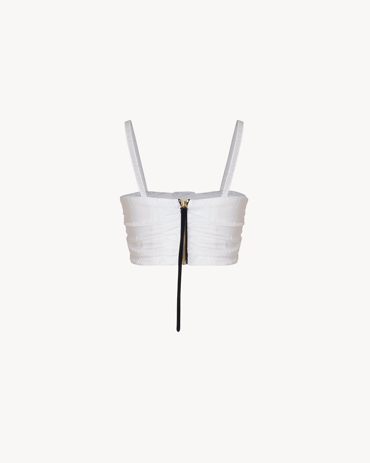 The Bra Silk White Moirè