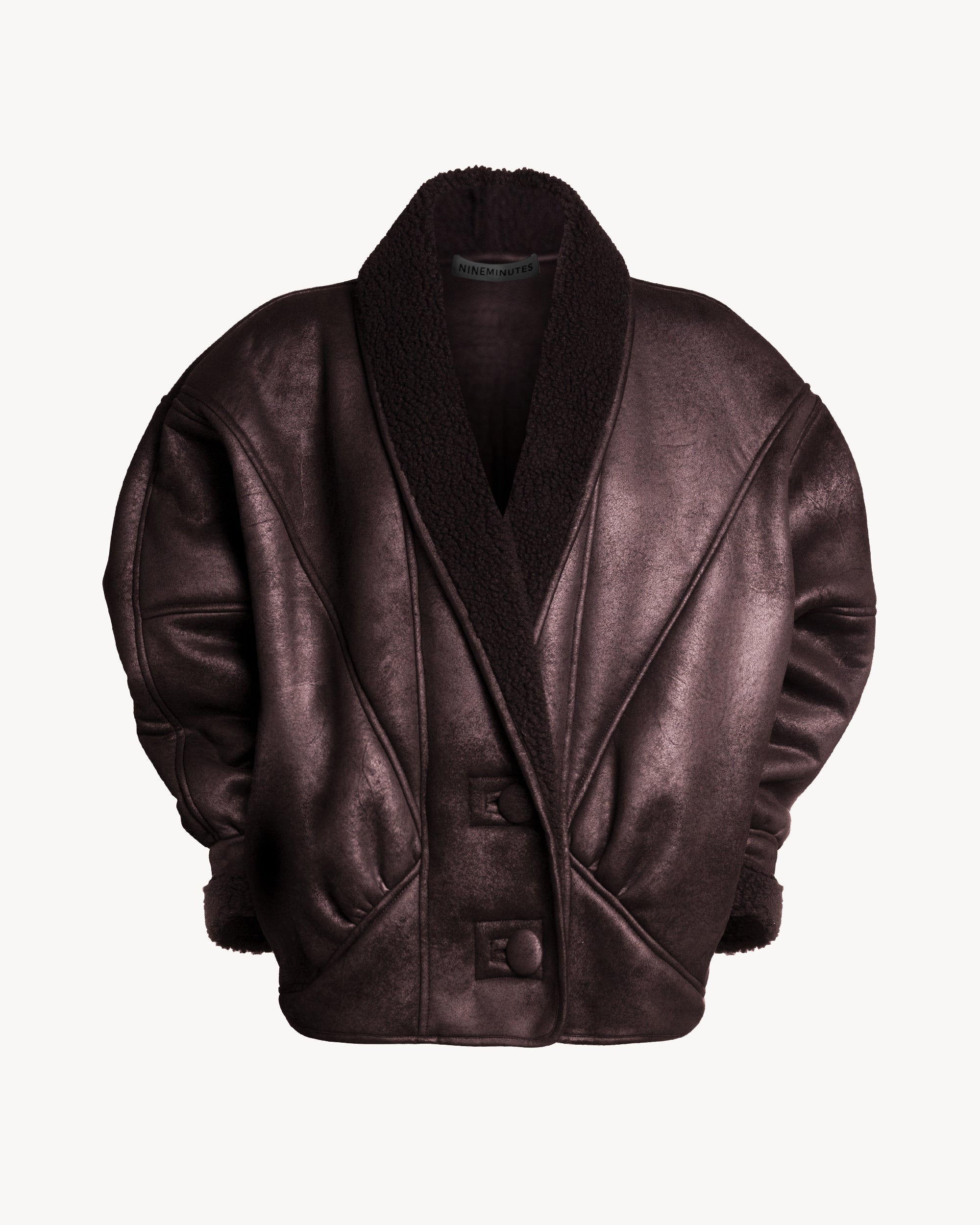 The Classic Shearling Crop Black 