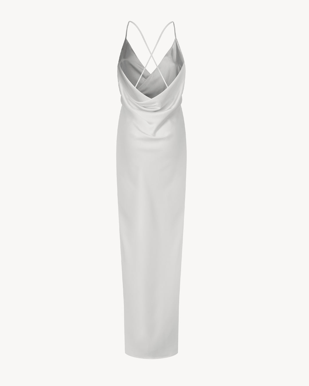 The Donna Satin Chalk White