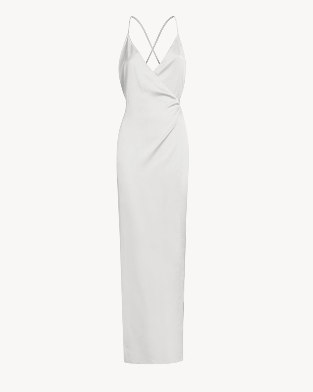 The Donna Satin Chalk White