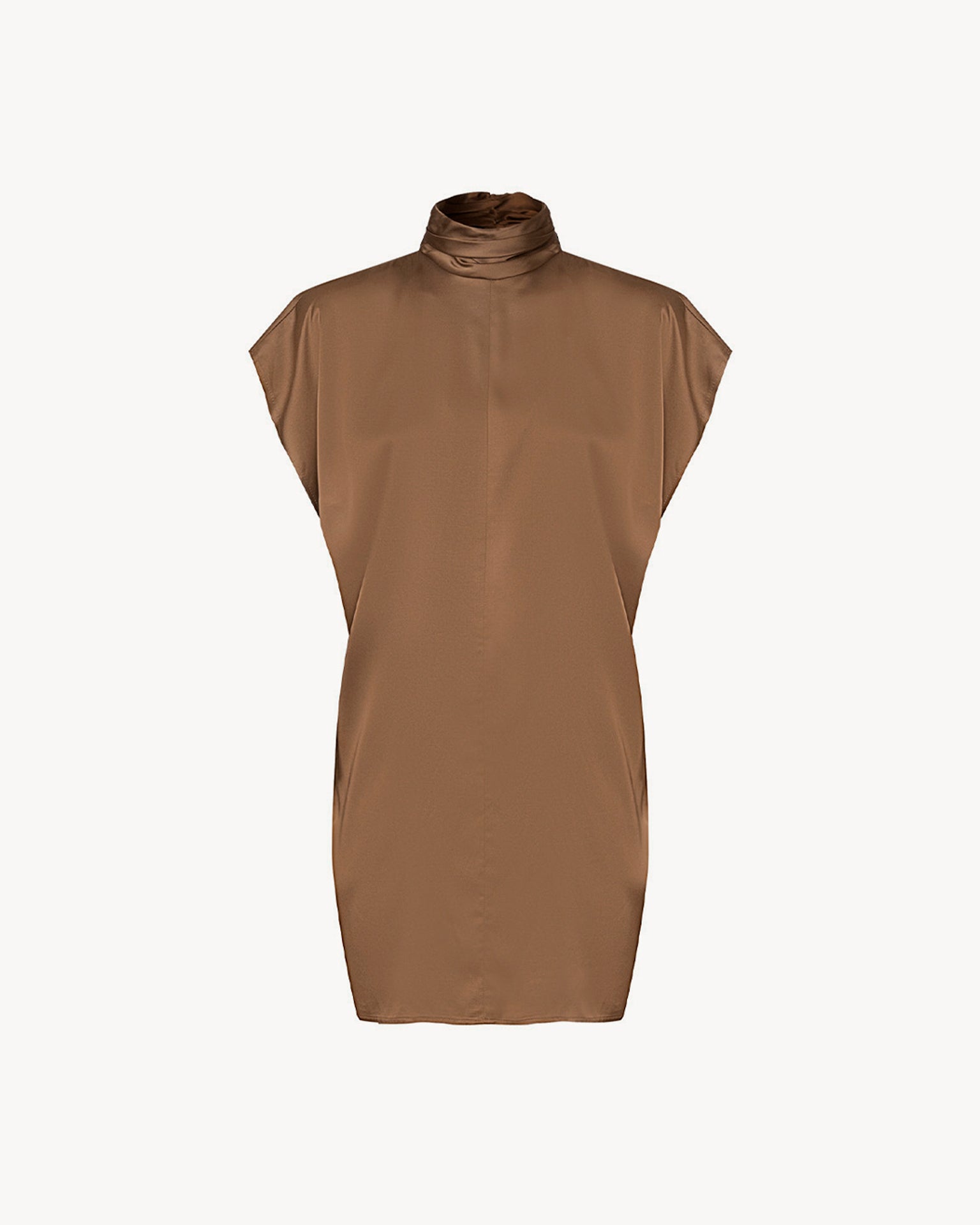 The Ella Dress Satin Kaki