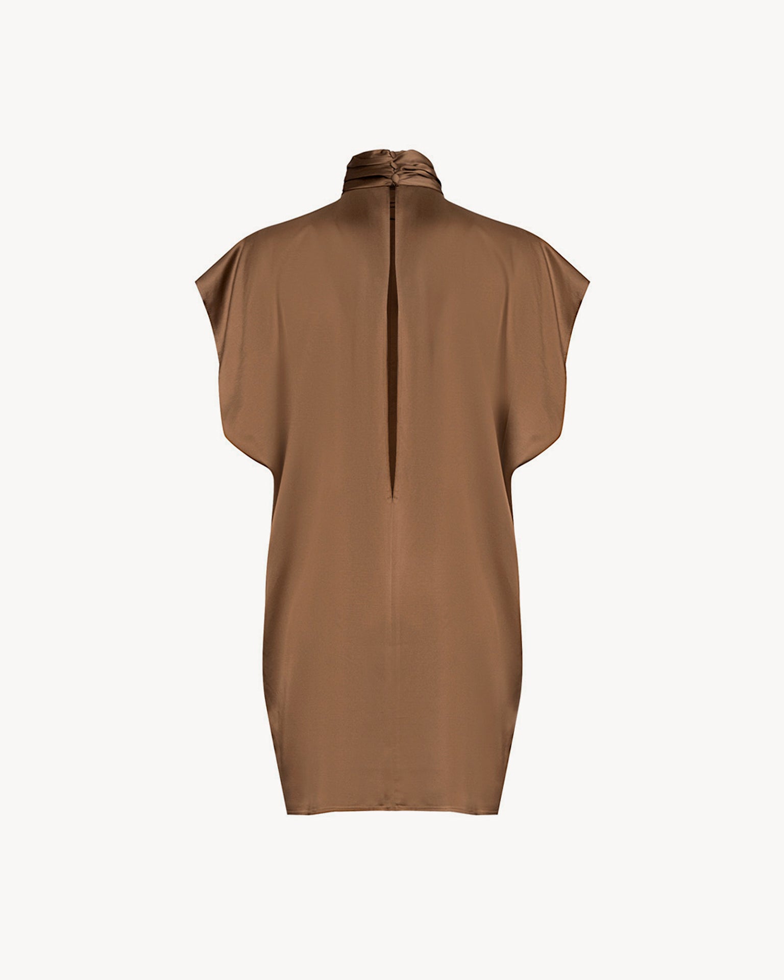 The Ella Dress Satin Kaki