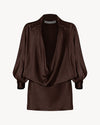 The Mona Mini Satin Cioccolato