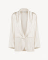 The Pajama Blazer Satin Vaniglia