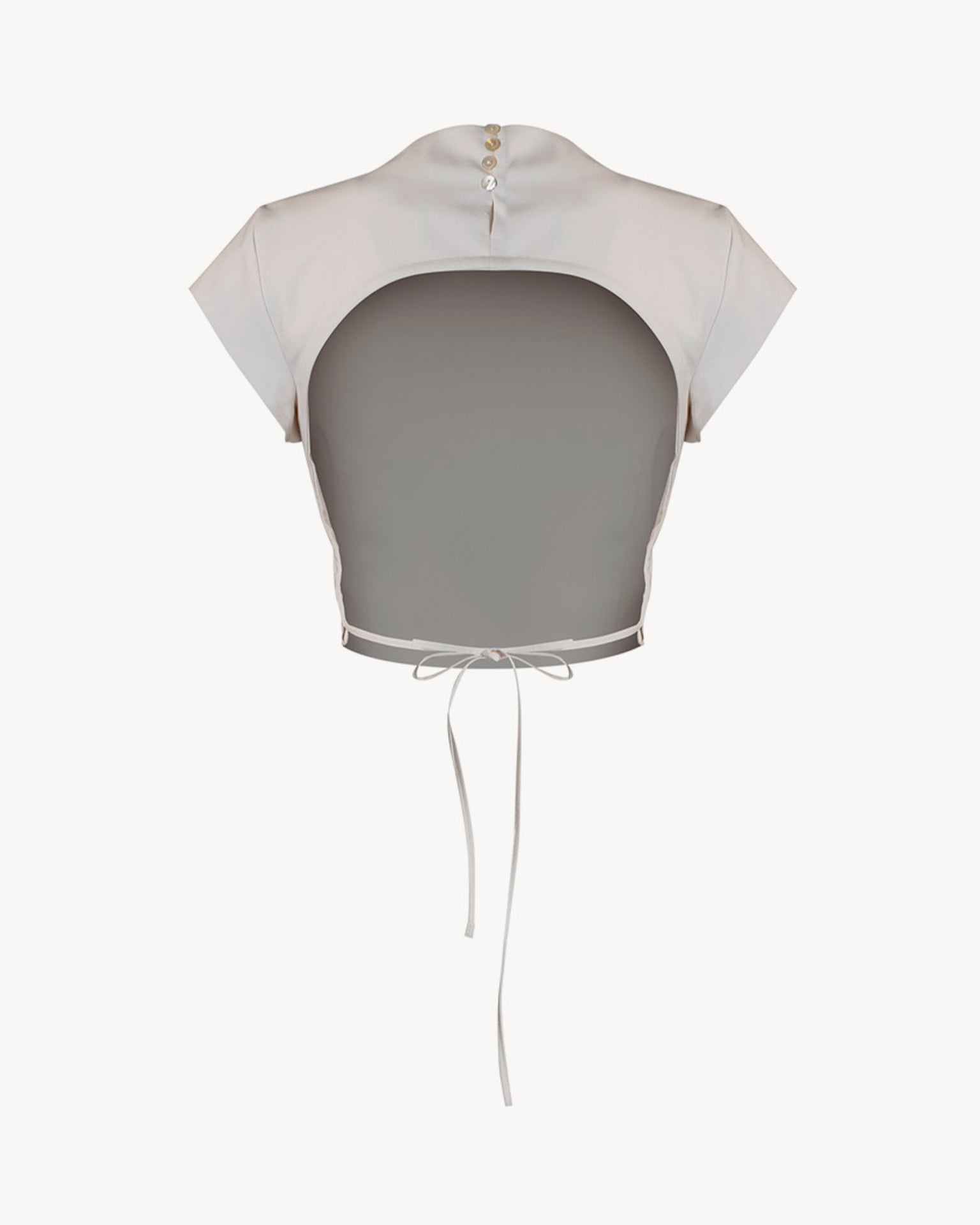 The Bibi Top Grisaille White