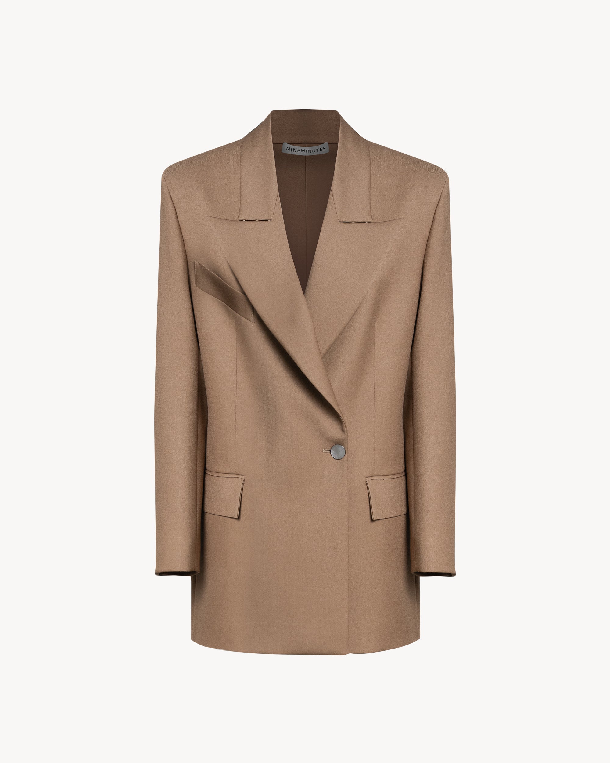 The Classic Blazer Flannel Camel