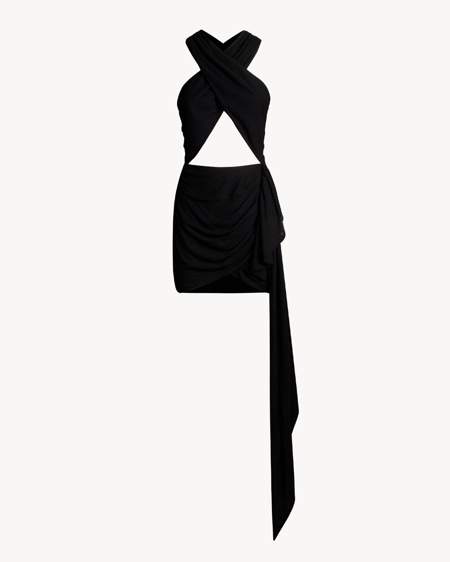 The Curling Dress Crochet Black