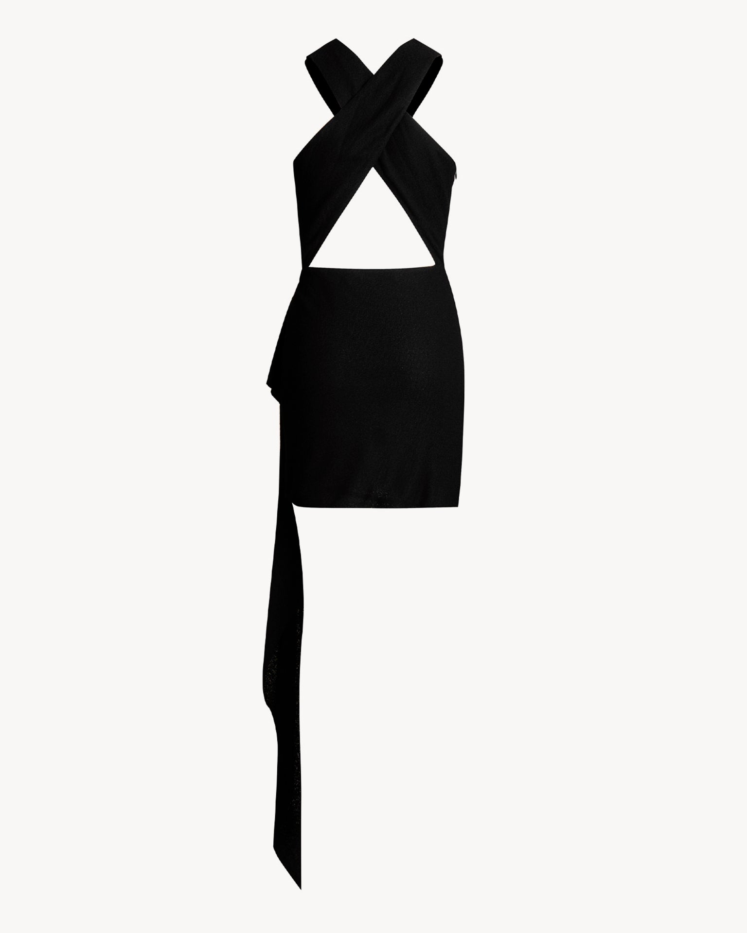 The Curling Dress Crochet Black