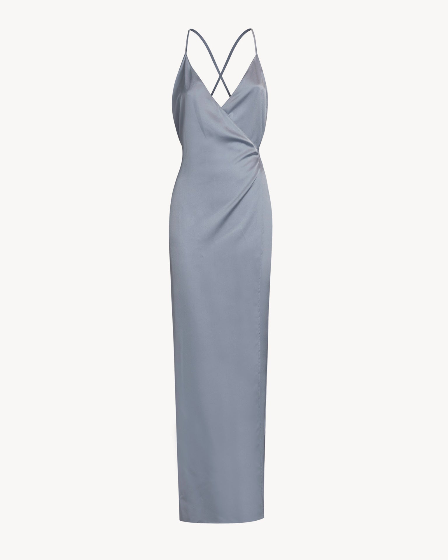 The Donna Satin Light Grey