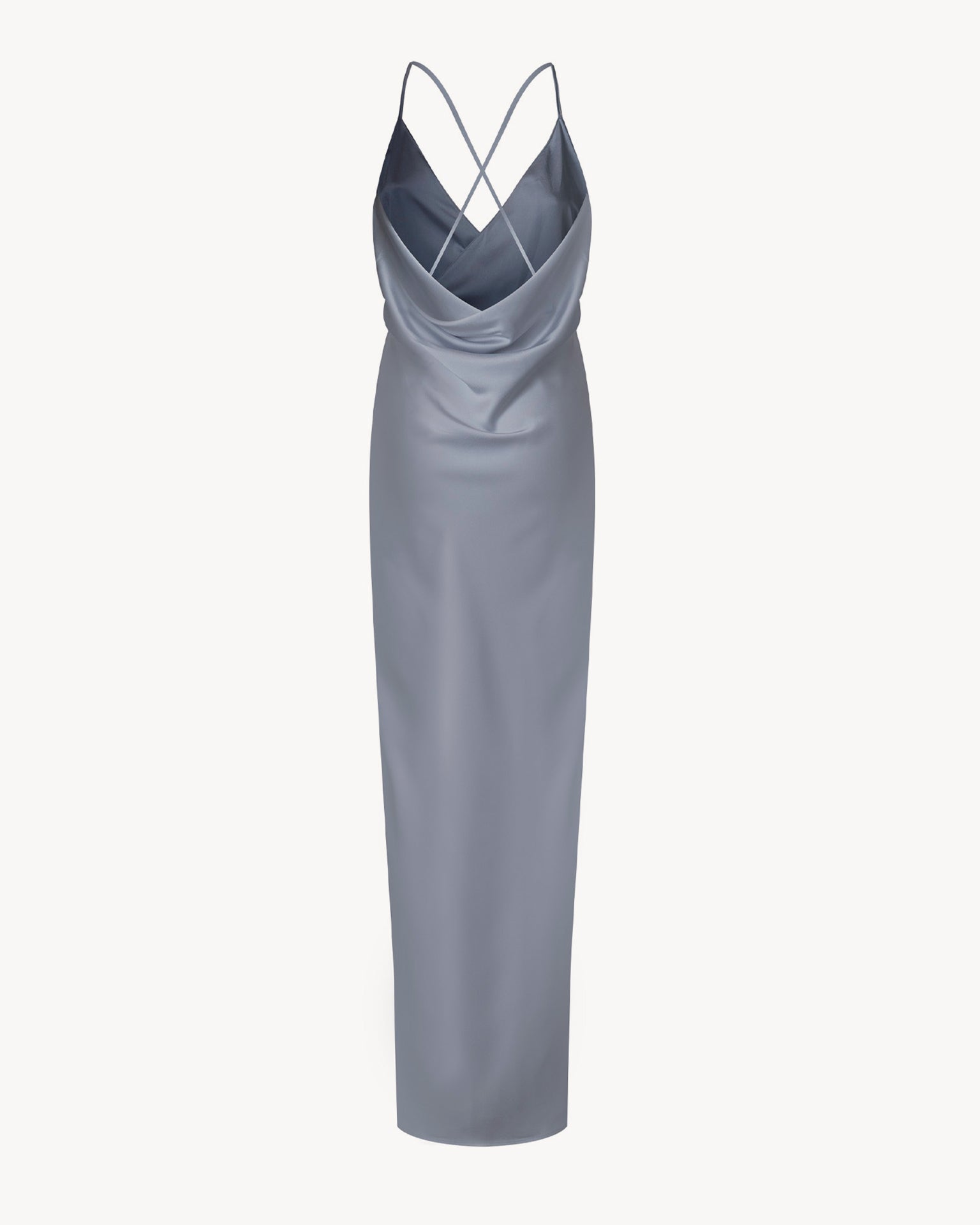 The Donna Satin Light Grey