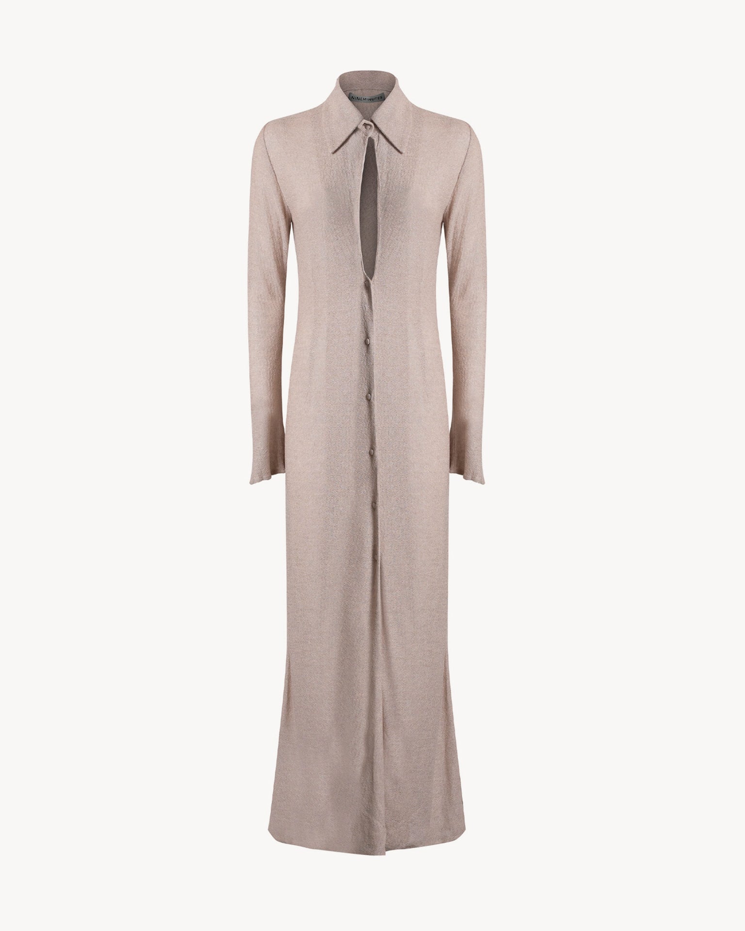 The Gia Long Dress Crochet Sand