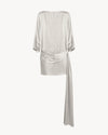 The Steffi Satin Chalk White