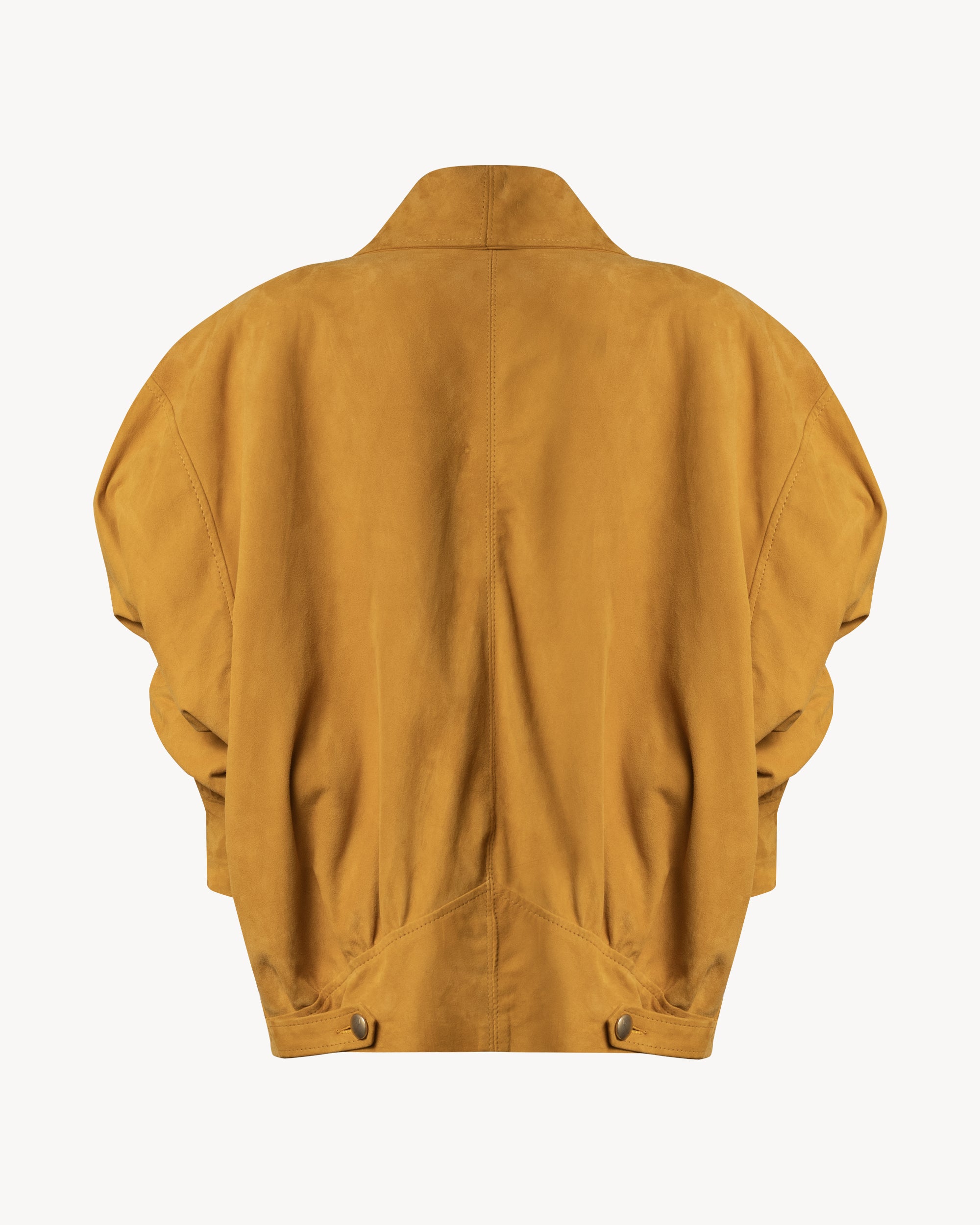 The Virgo Crop Genuine Leather Tobacco