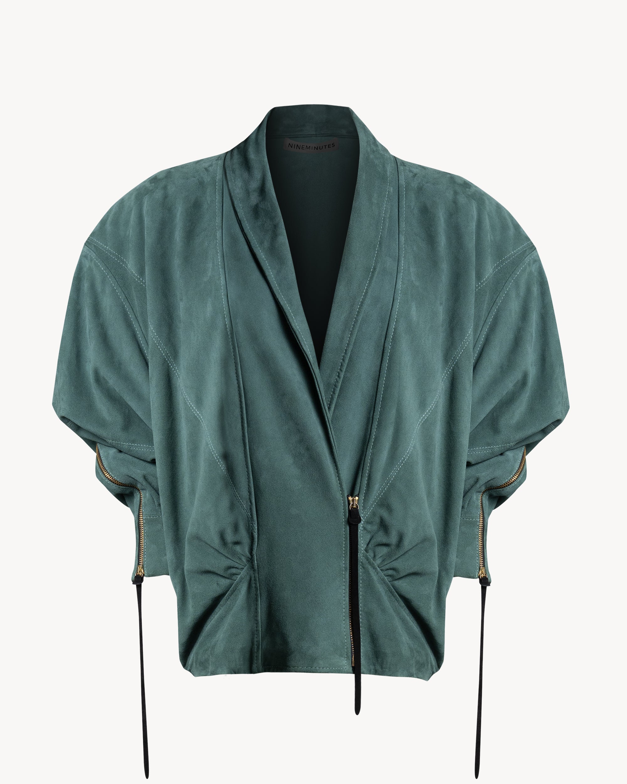 The Virgo Crop Genuine Leather Tobacco