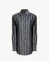 The Up Cotton Stripe Grey/Butter
