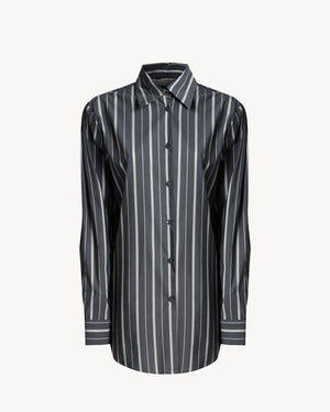 The Up Cotton Stripe Grey/Butter