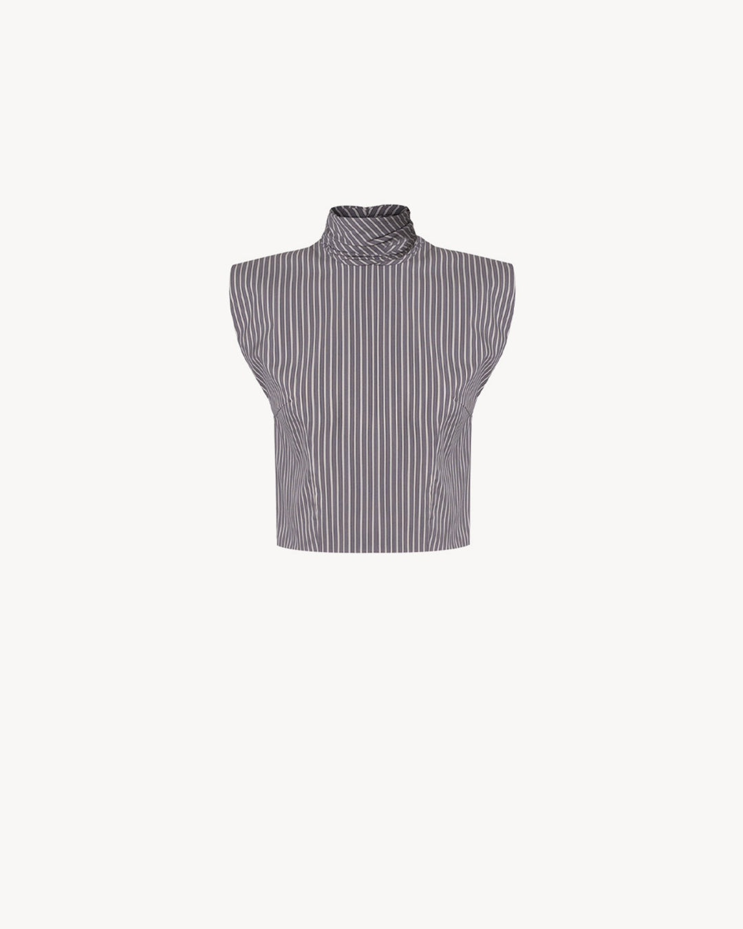 The Bonnie Top Cotton Stripe Grey