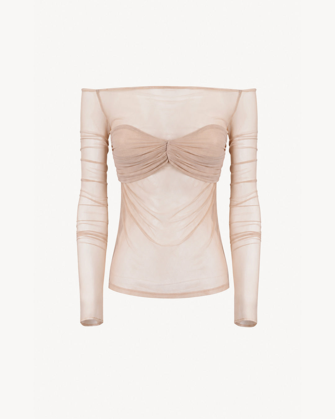 The Bardot Top Mesh Sand