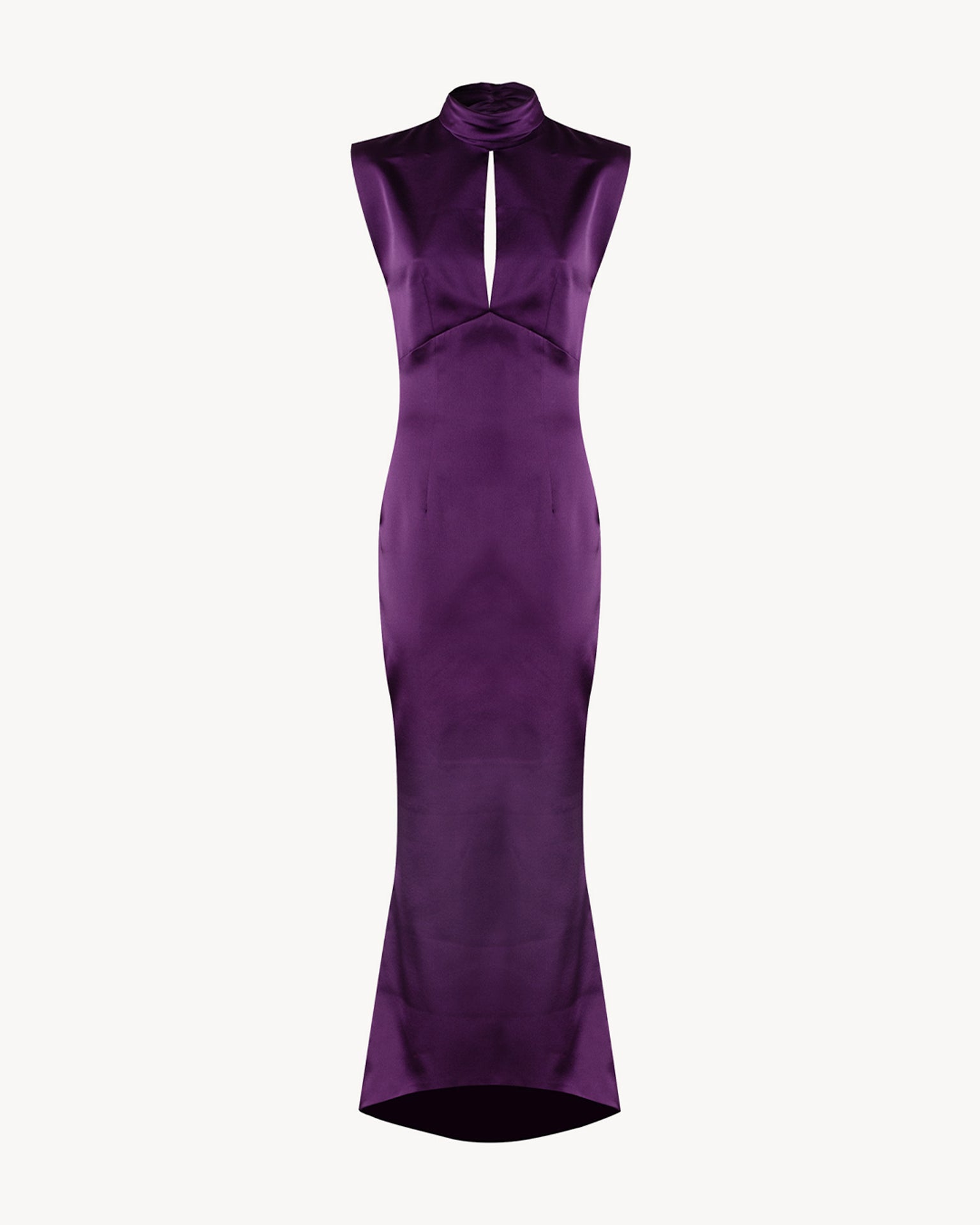 The Bonnie Dress Double Aubergine