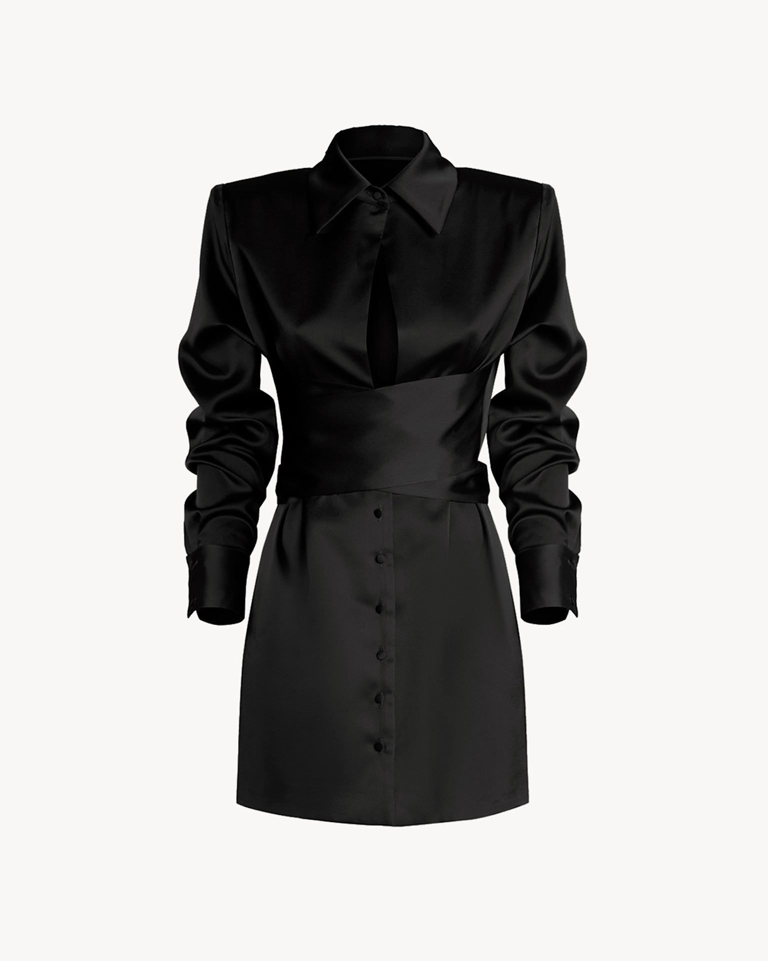 The Gia Dress Midi Black