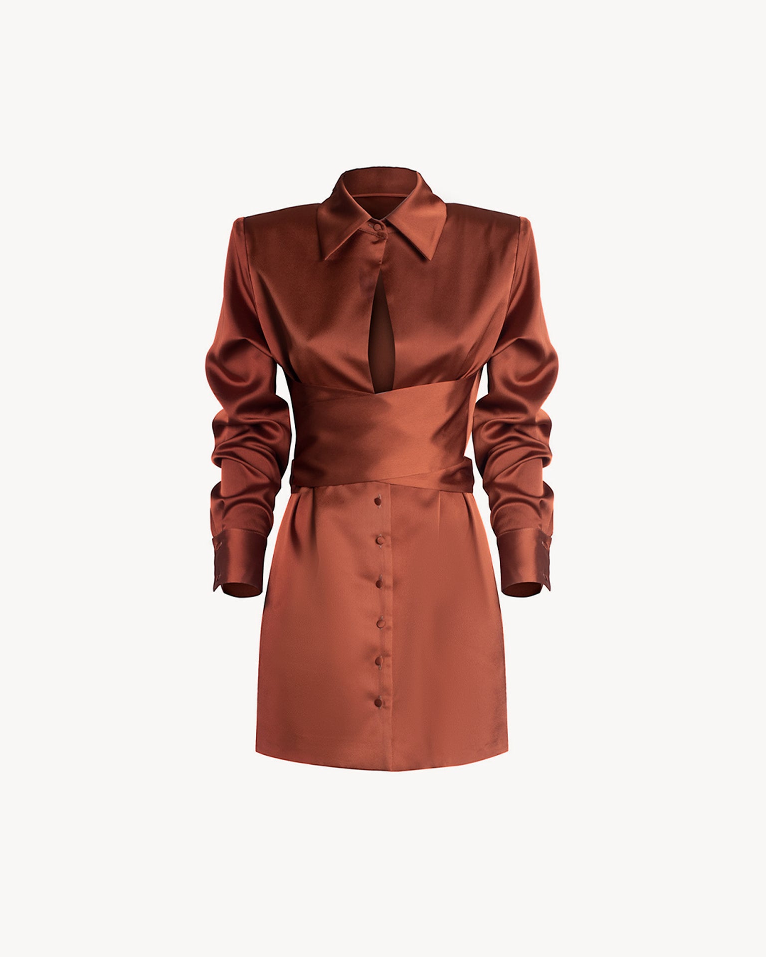 The Gia Midi Dress Bronze
