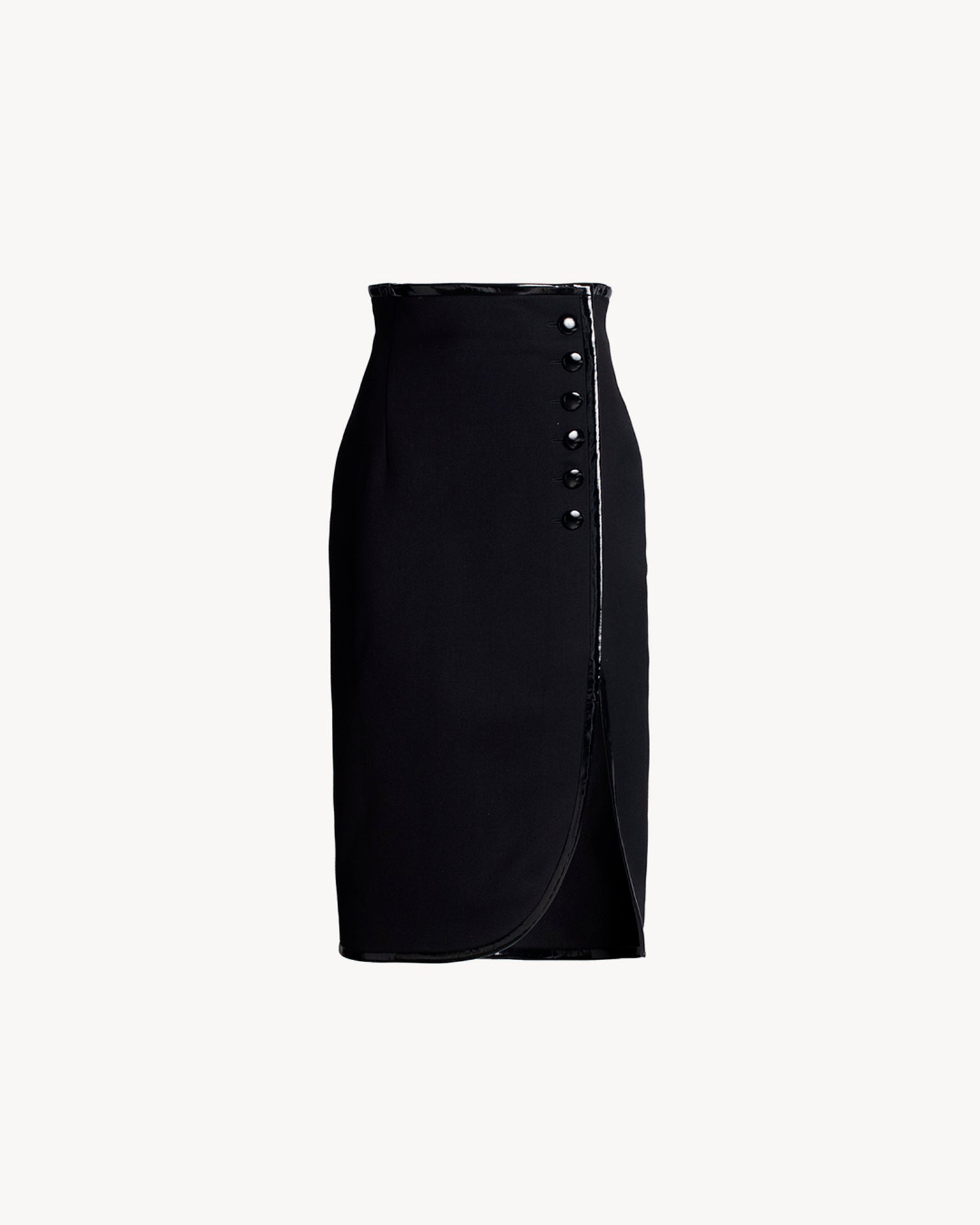 The Grace Midi Wool Black