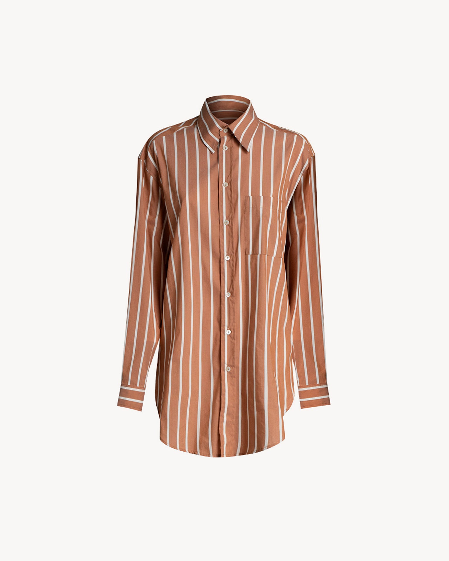 The Mama Large Cotton Stripe Brown