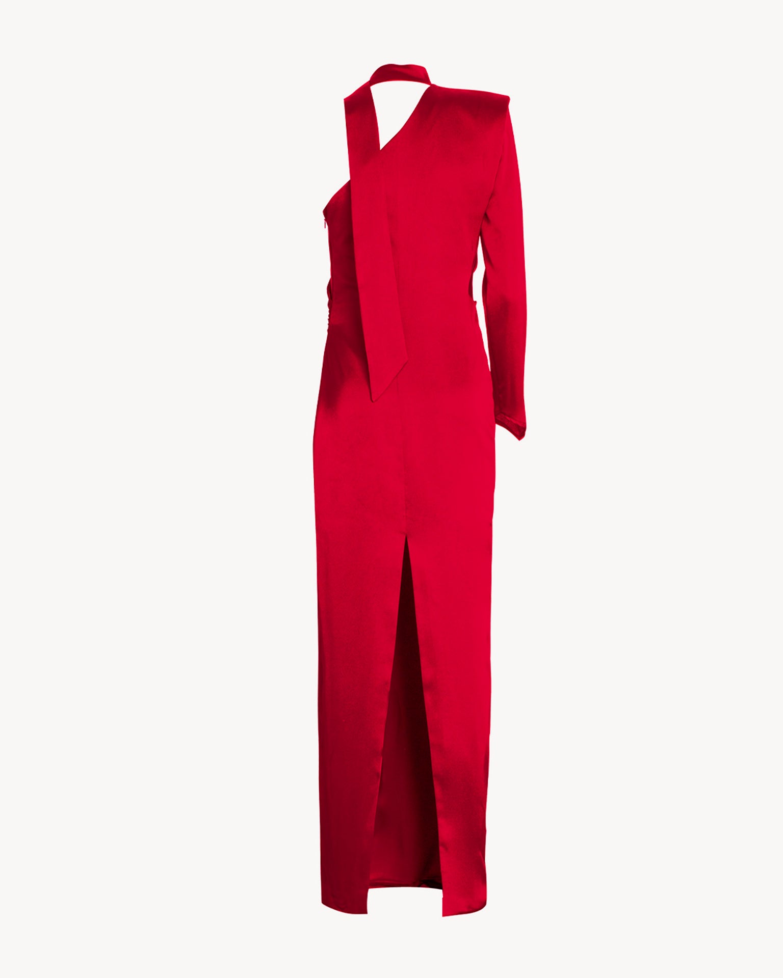 The Megan Long Dress Silk Red