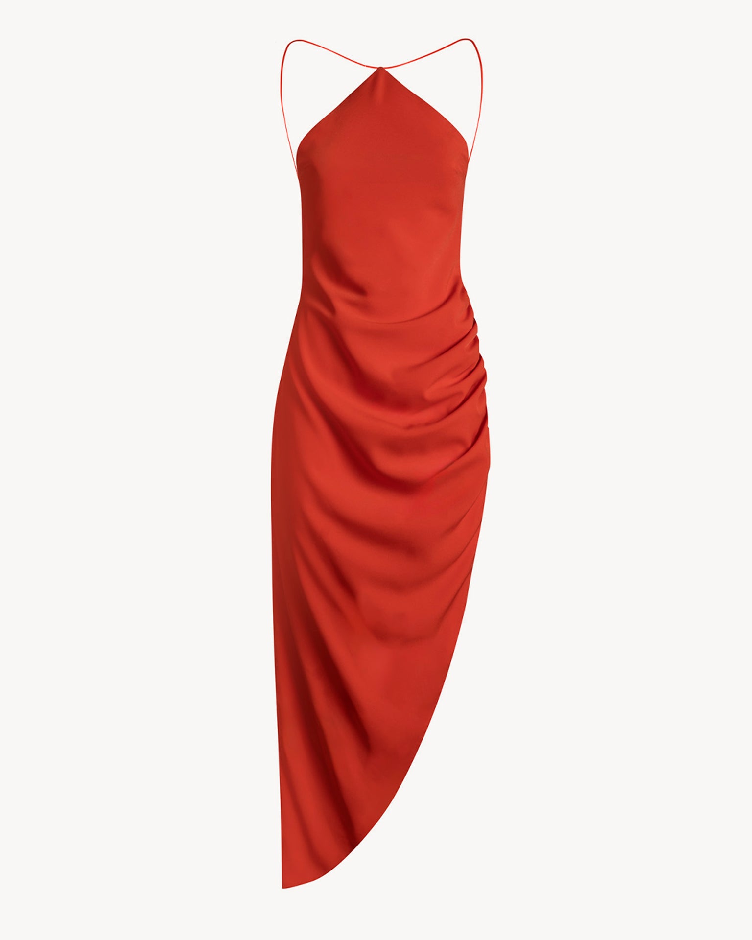 The Tomi Midi Crepe Orange