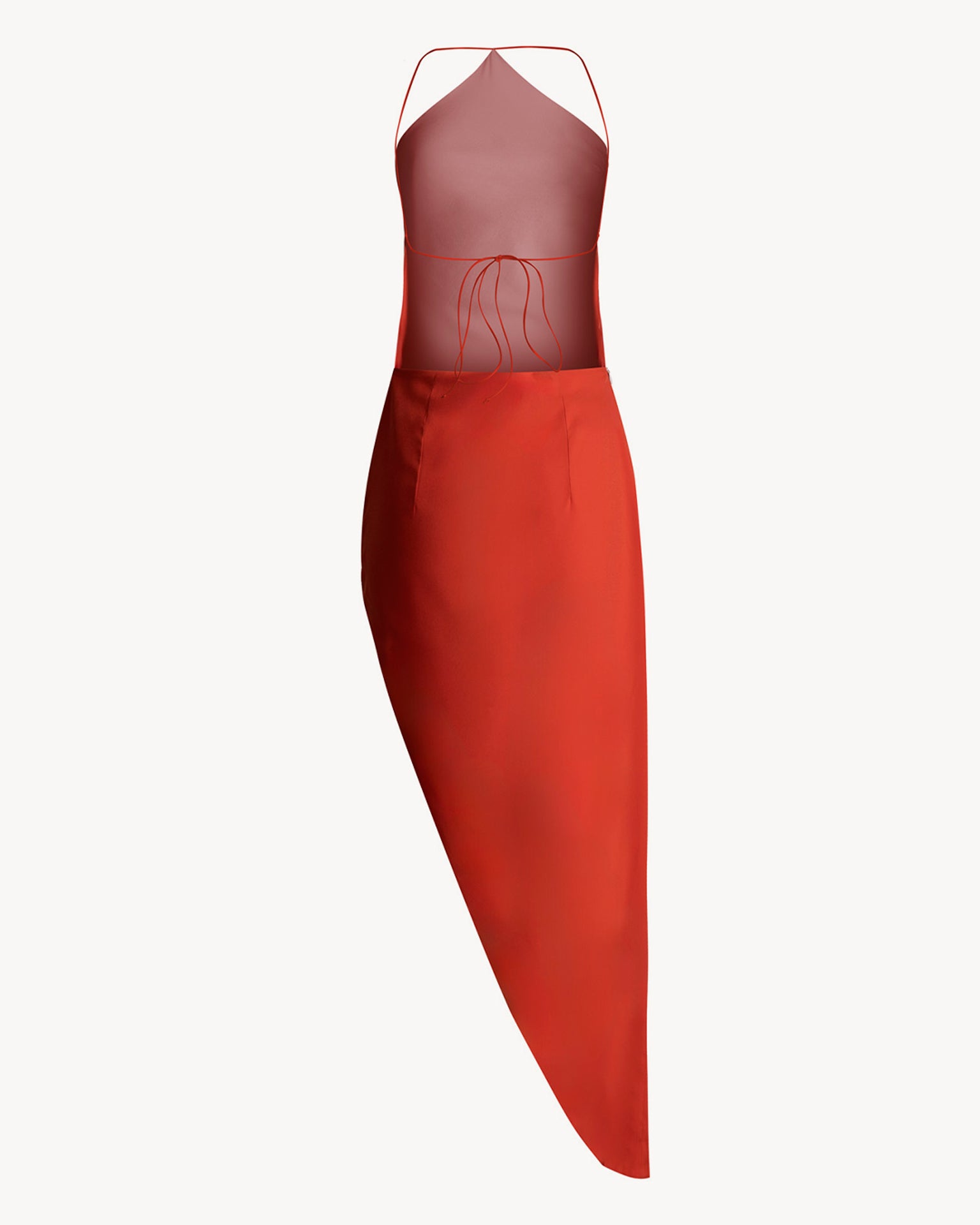 The Tomi Midi Crepe Orange