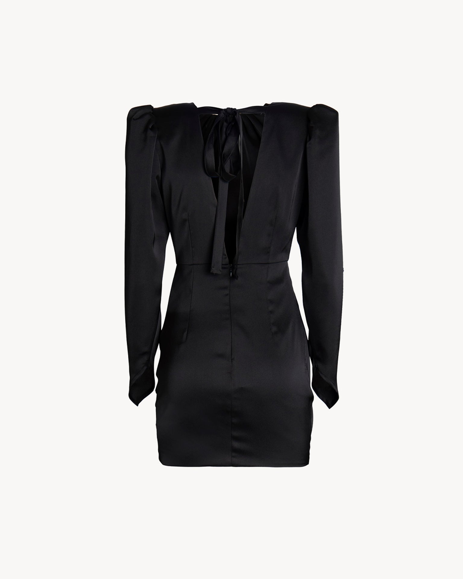 The Valentine Dress Silk Black