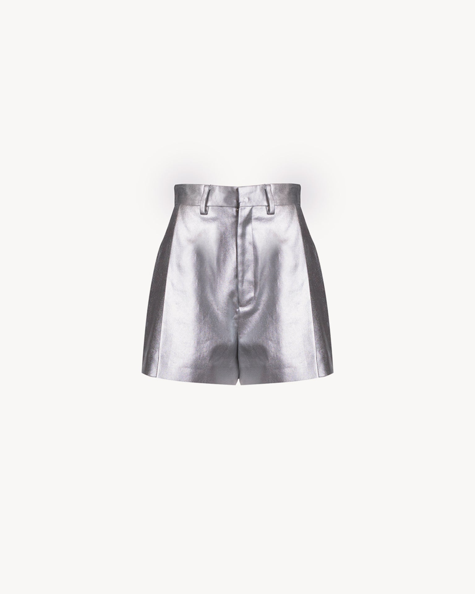 The Woman Short Silver