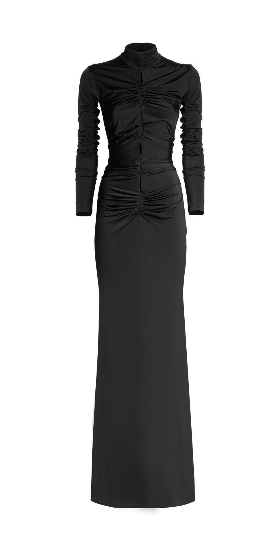 IMNOTPERFECT – THE BELLA LONG DRESS LYCRA BLACK