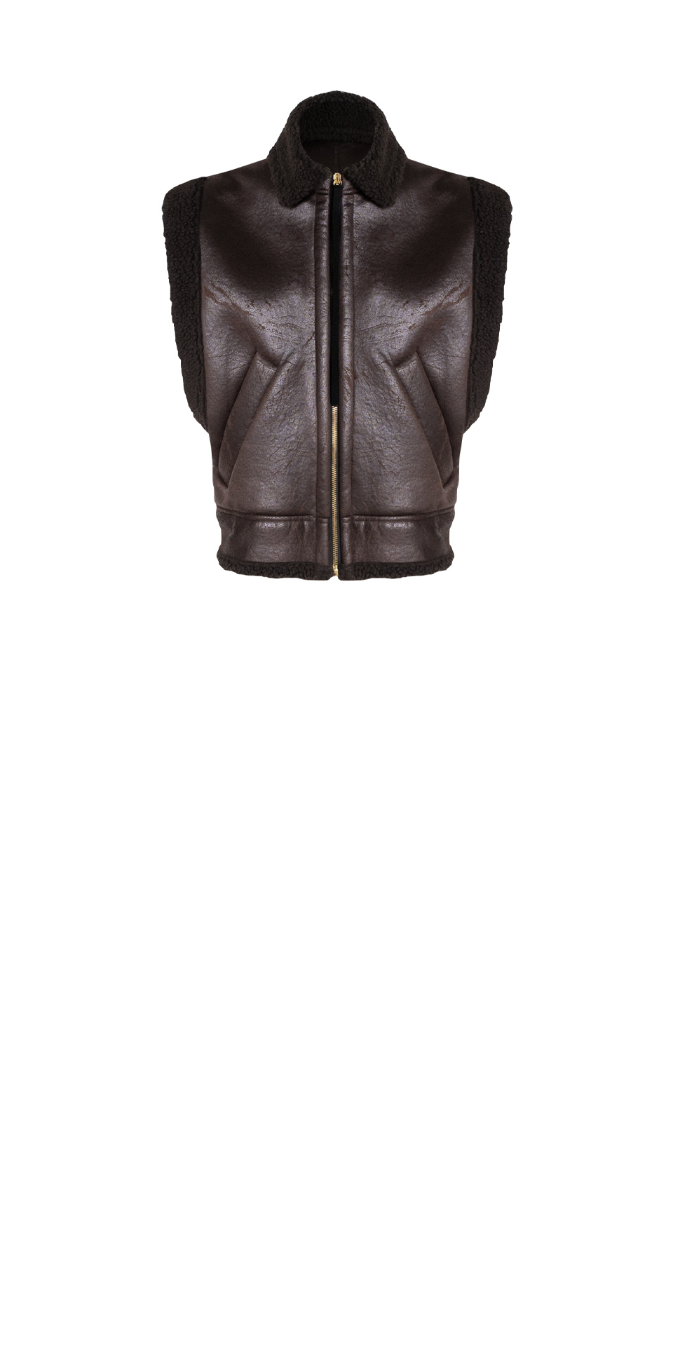 THE GILET SHEARLING BROWN