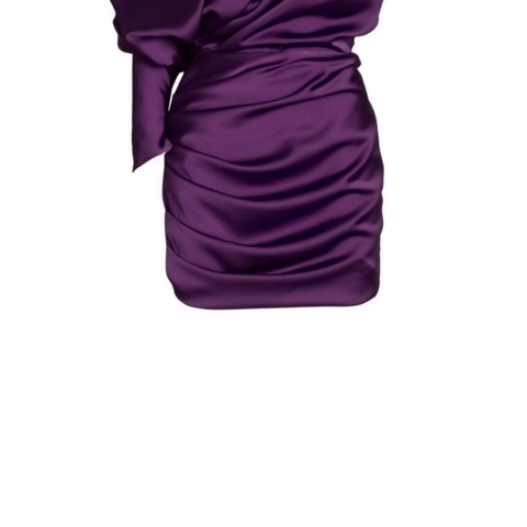 COLOR  BY YOU – THE ZODIAC DRESS AUBERGINE