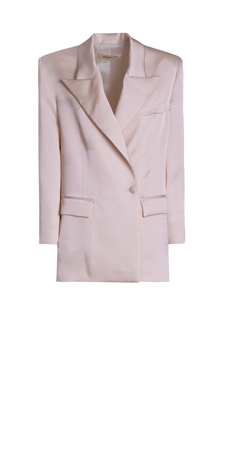 T&S – THE CLASSIC BLAZER SATIN OLD PINK